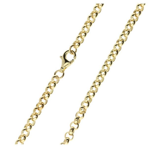 9ct yellow gold belcher chain - 55.7g
