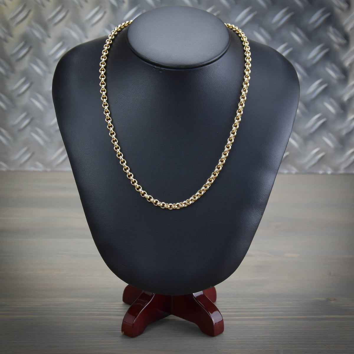 20 inch 9ct Gold Heavy Belcher Chain - 38.5g