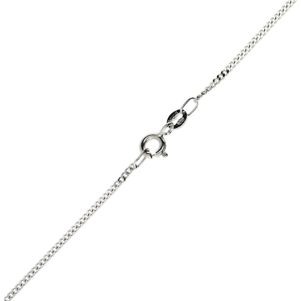 18ct White Gold Chain & Platinum Diamond Cross  - 1.87ct