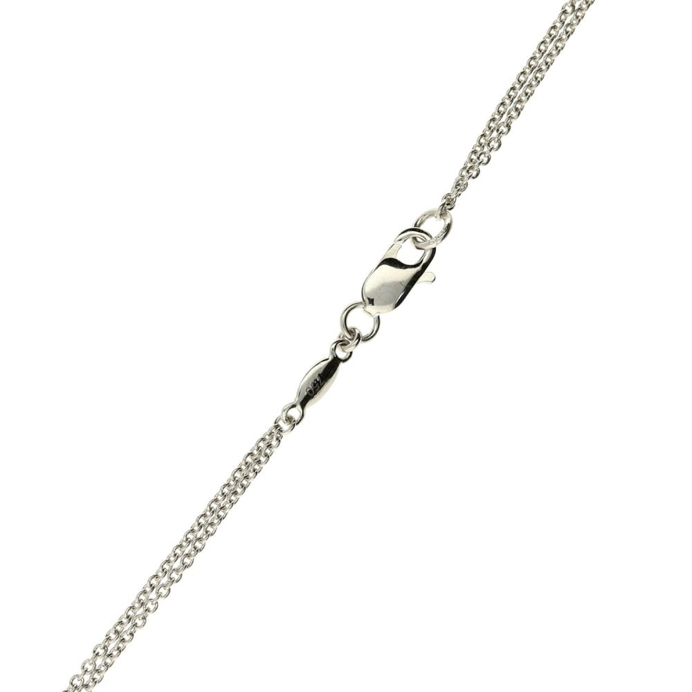 18ct White Gold Diamond, Amethyst & Quartz Necklace