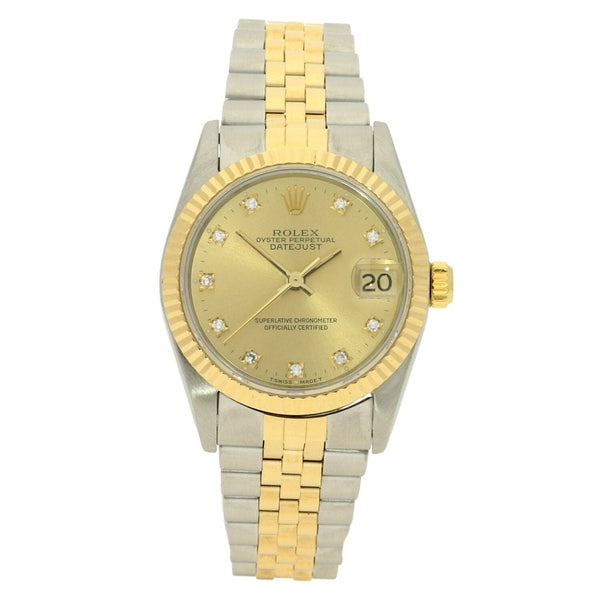 Datejust 68273 - Mid-Size Watch - Diamond Dial - 1992
