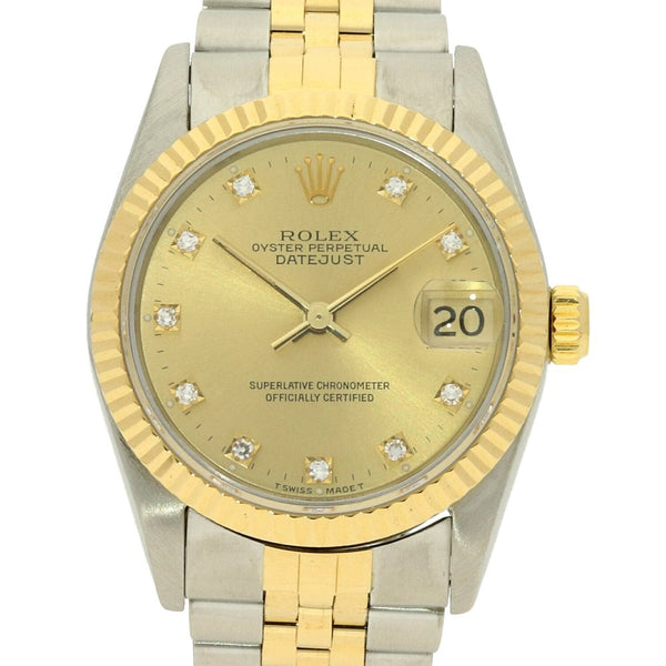 Datejust 68273 - Mid-Size Watch - Diamond Dial - 1992