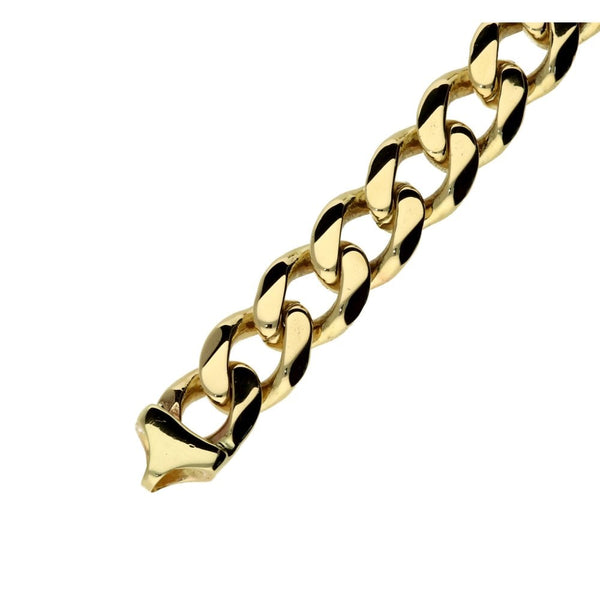 Gents 9ct Yellow Gold 26-Inch Heavy Curb Chain - 163g