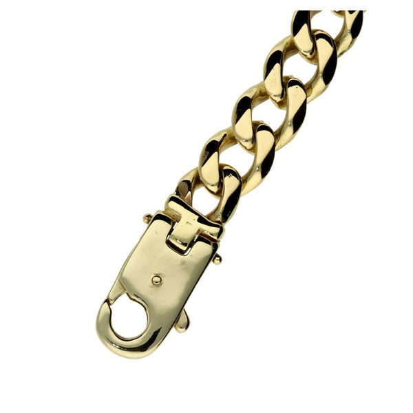 Gents 9ct Yellow Gold 26-Inch Heavy Curb Chain - 163g