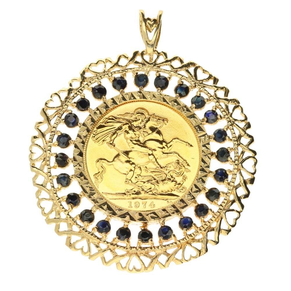 1974 Gold Full-Sovereign Pendant - 15.3g