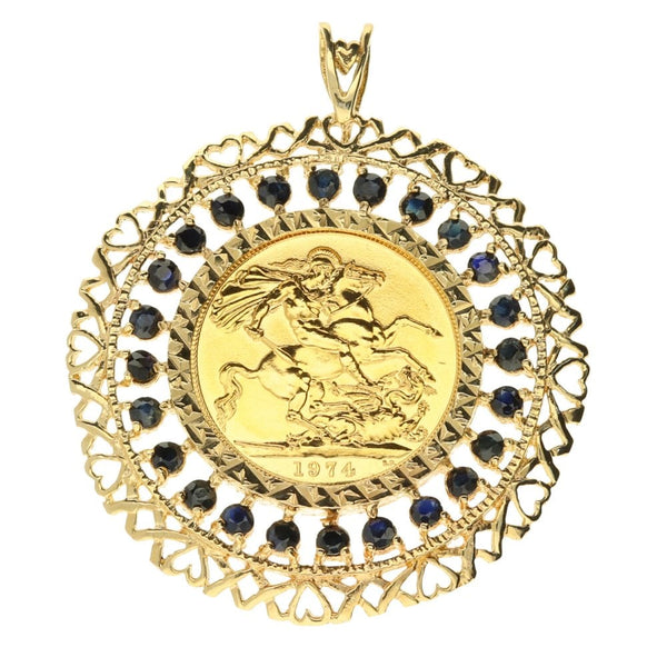 1974 Gold Full-Sovereign Pendant - 15.3g