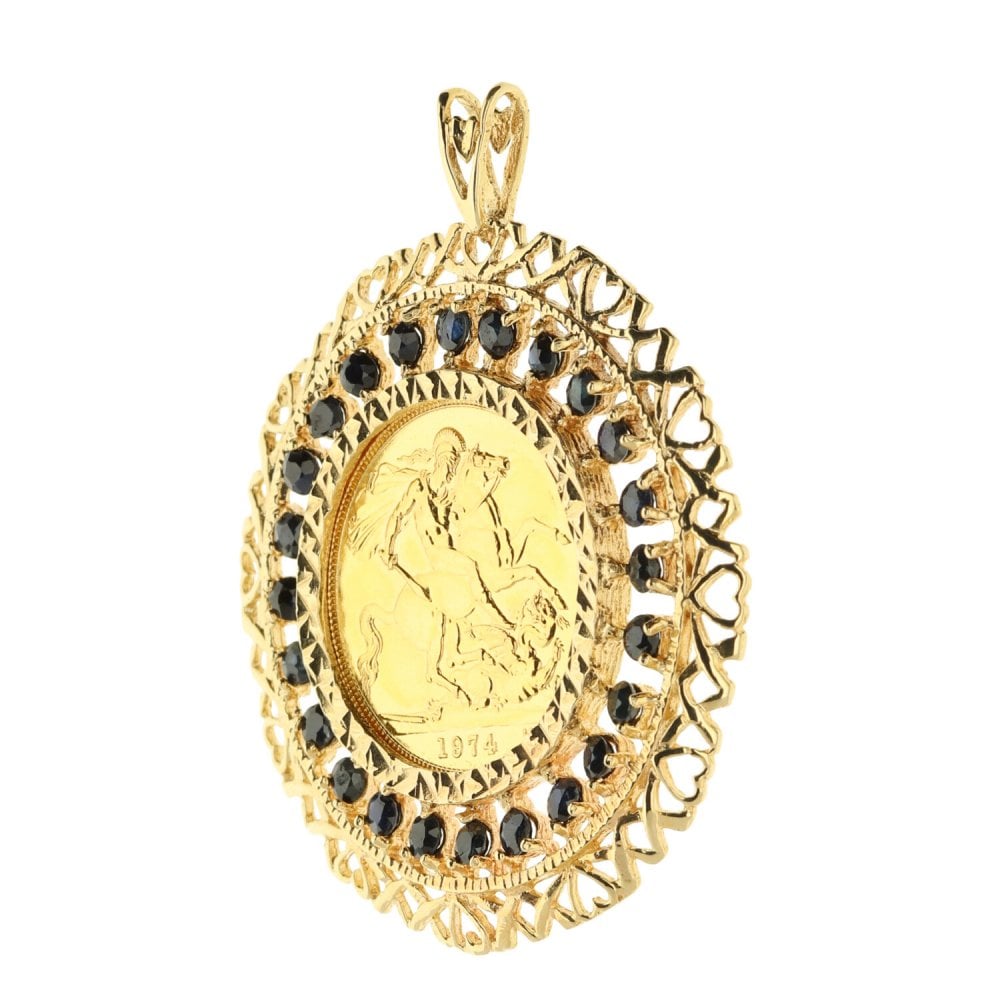 1974 Gold Full-Sovereign Pendant - 15.3g