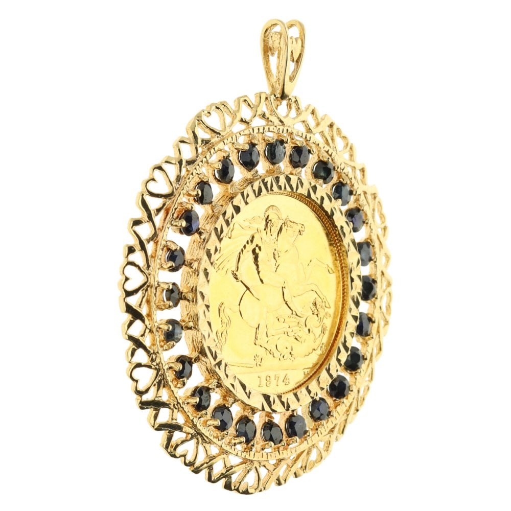 1974 Gold Full-Sovereign Pendant - 15.3g