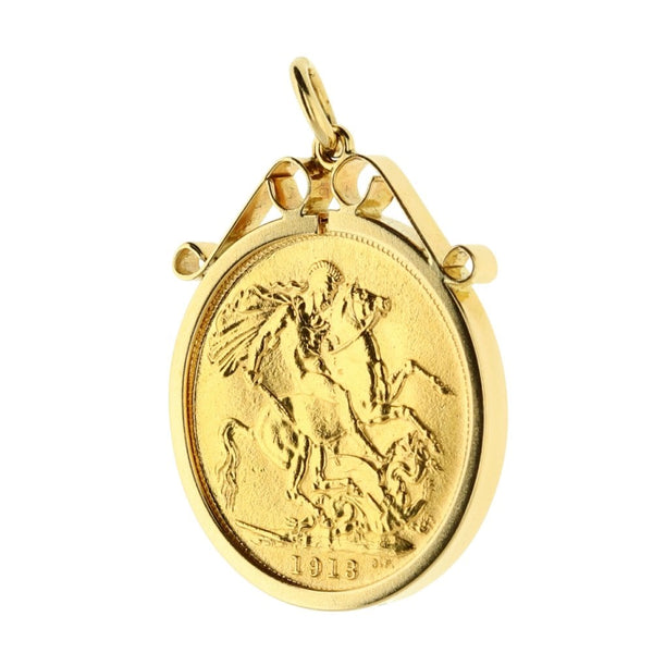 1913 Gold Full-Sovereign Pendant - 9.6g