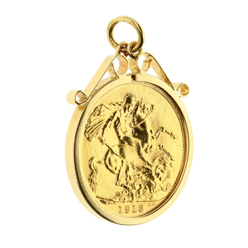 1913 Gold Full-Sovereign Pendant - 9.6g