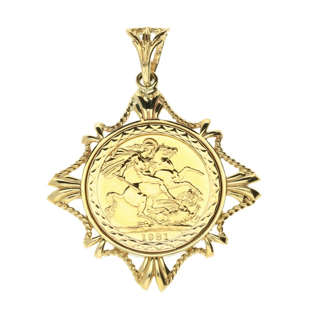 1981 Gold Full-Sovereign Pendant - 13.7g