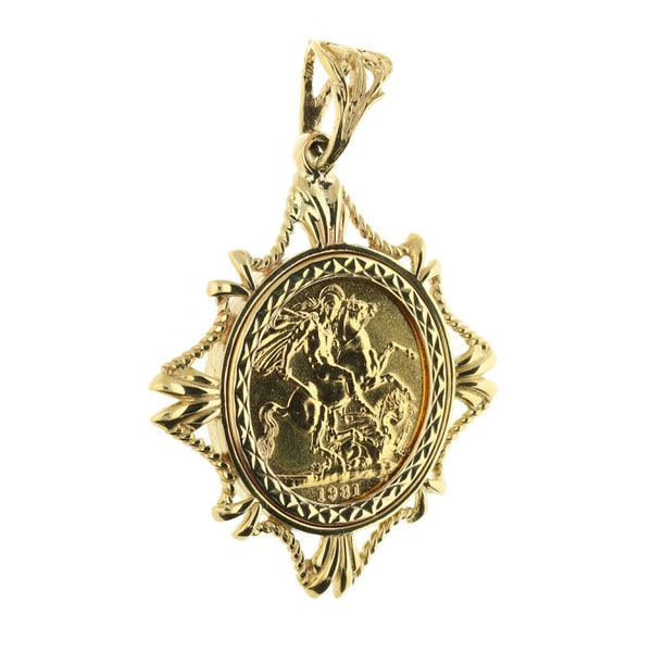 1981 Gold Full-Sovereign Pendant - 13.7g