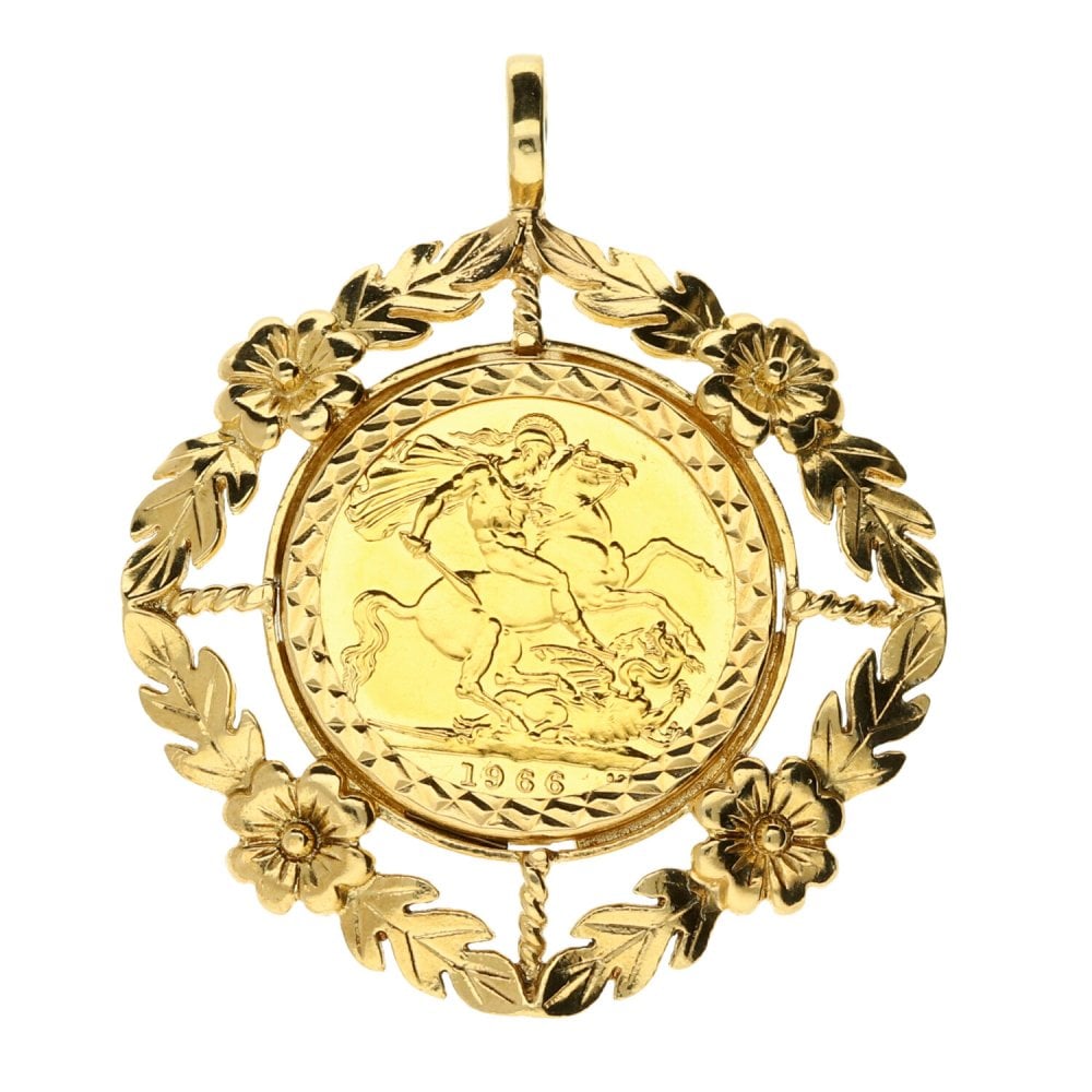 1966 Gold Full-Sovereign Pendant - 14.6g