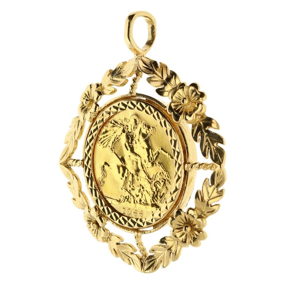 1966 Gold Full-Sovereign Pendant - 14.6g