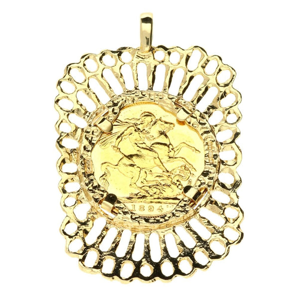1894 Gold Full-Sovereign Pendant - 15.3g