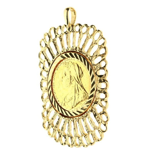 1894 Gold Full-Sovereign Pendant - 15.3g