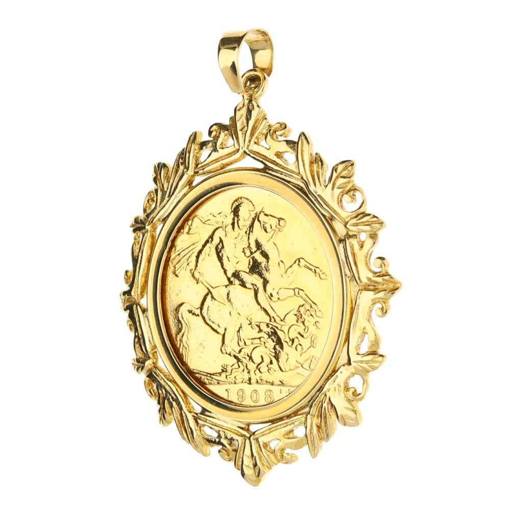 1908 Gold Full-Sovereign Pendant - 11.7g