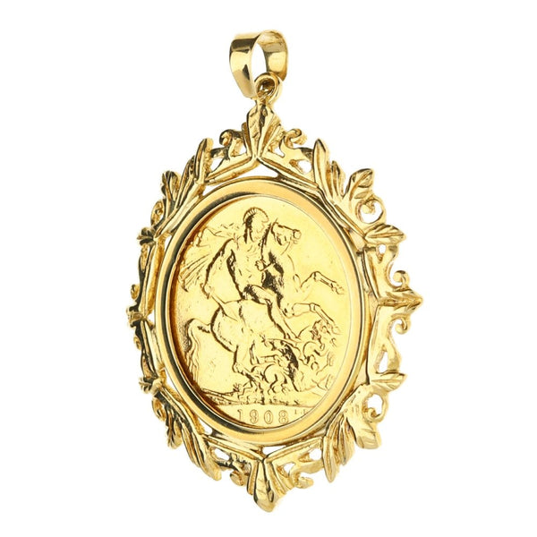 1908 Gold Full-Sovereign Pendant - 11.7g