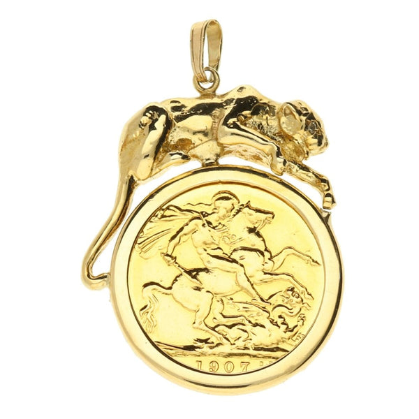 1907 Gold Full-Sovereign Pendant - 10.9g