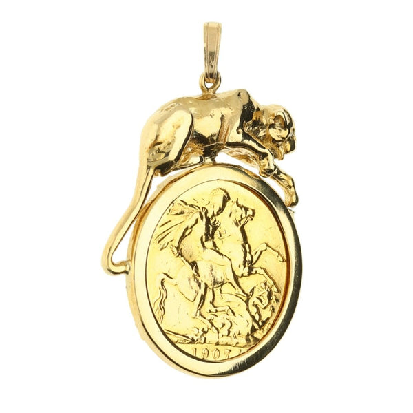 1907 Gold Full-Sovereign Pendant - 10.9g