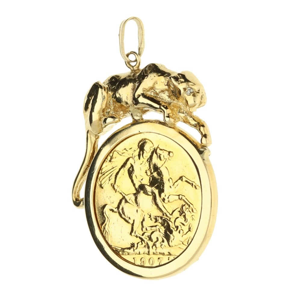 1907 Gold Full-Sovereign Pendant - 10.9g