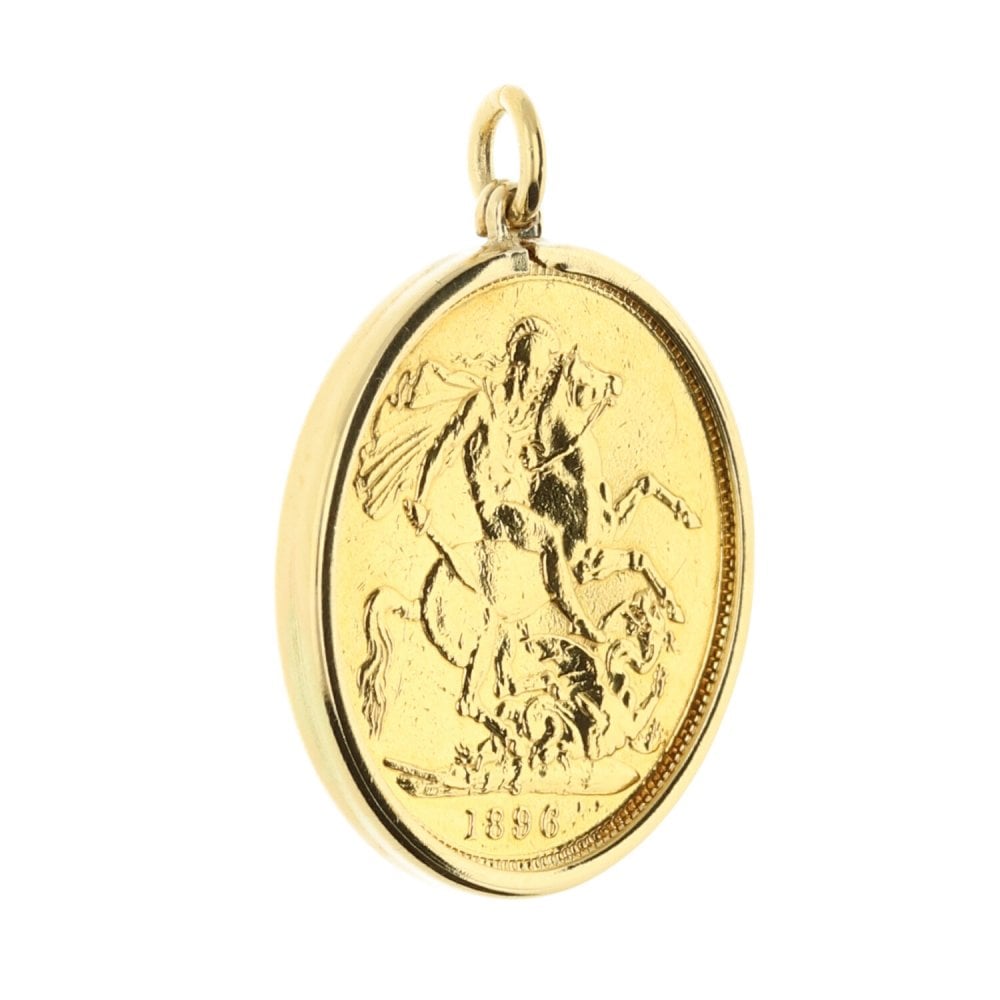 1896 Gold Full-Sovereign Pendant - 8.8g