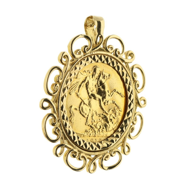 1912 Gold Full-Sovereign Pendant - 12.6g
