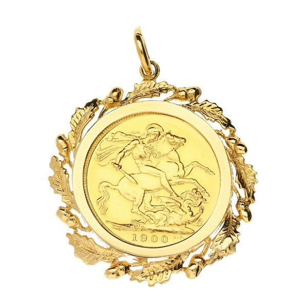1900 Gold Full-Sovereign Pendant - 11.8g