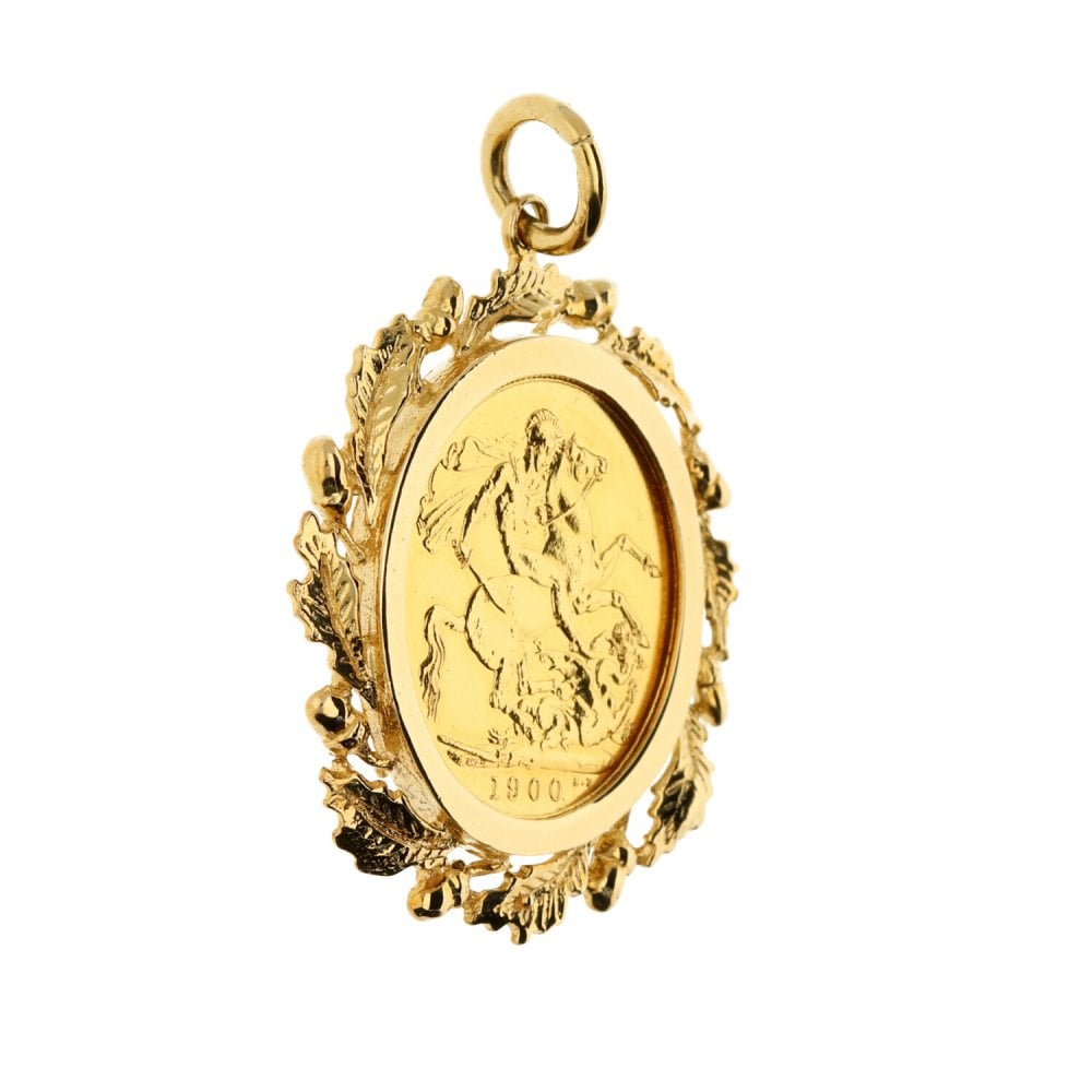 1900 Gold Full-Sovereign Pendant - 11.8g