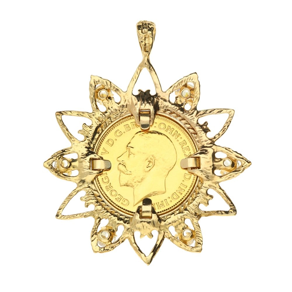 1914 Gold Half Sovereign Pendant - 10.3g