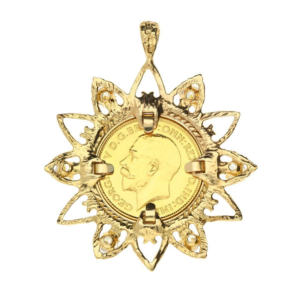 1914 Gold Half Sovereign Pendant - 10.3g