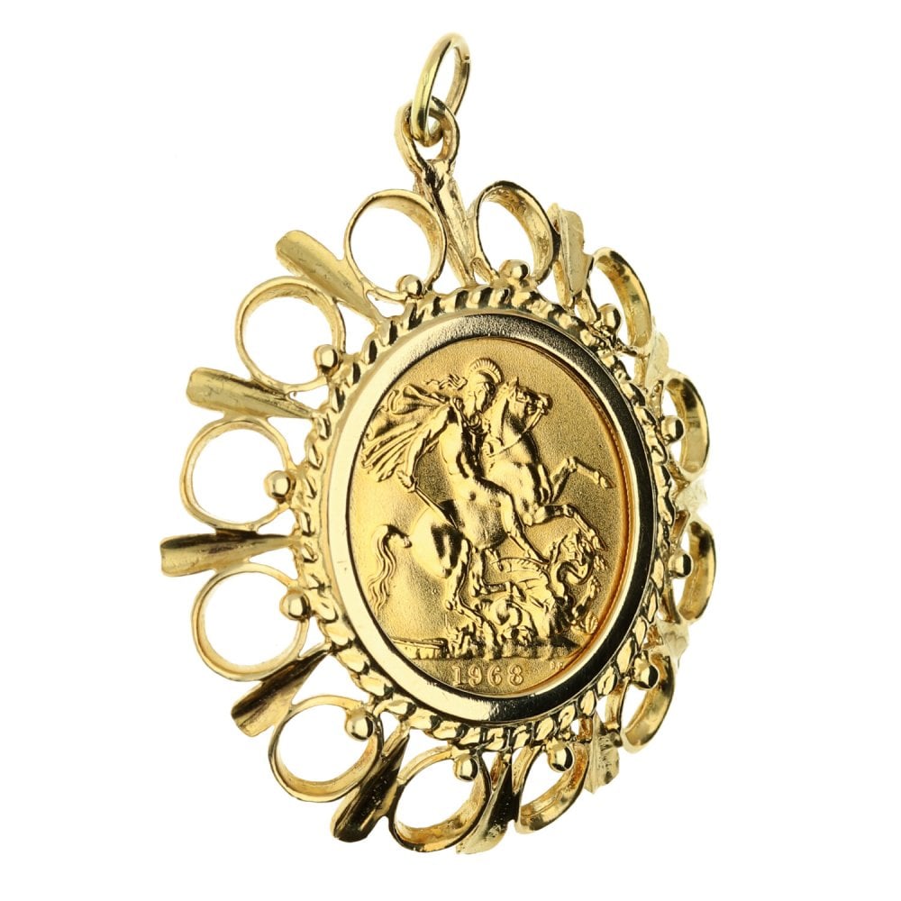 1968 Gold Full-Sovereign Pendant - 13g