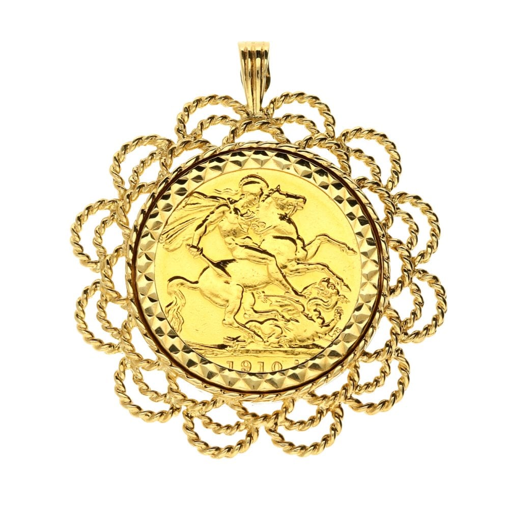 1910 Gold Full-Sovereign Pendant - 12.7g