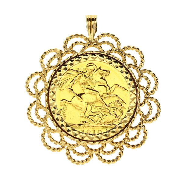 1910 Gold Full-Sovereign Pendant - 12.7g