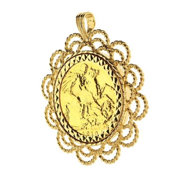 1910 Gold Full-Sovereign Pendant - 12.7g