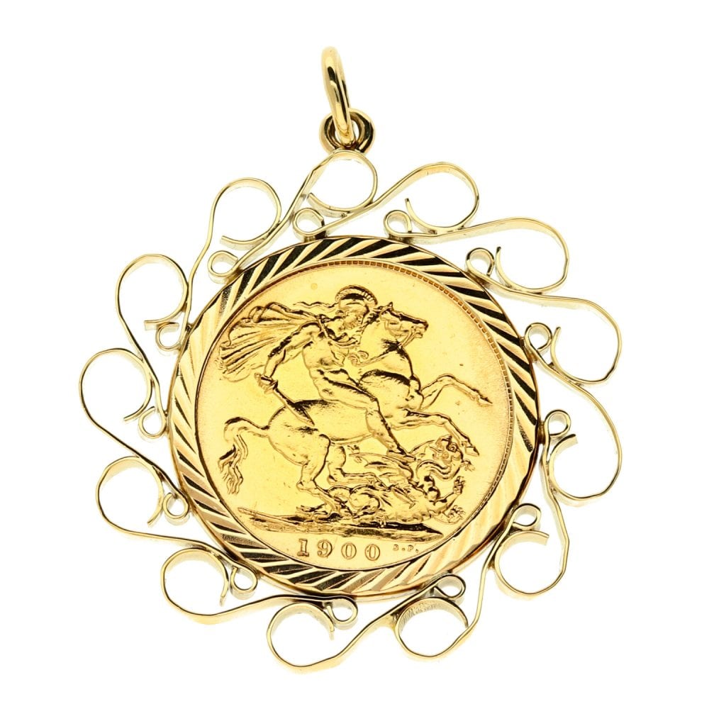 1900 Gold Full-Sovereign Pendant - 12.3g