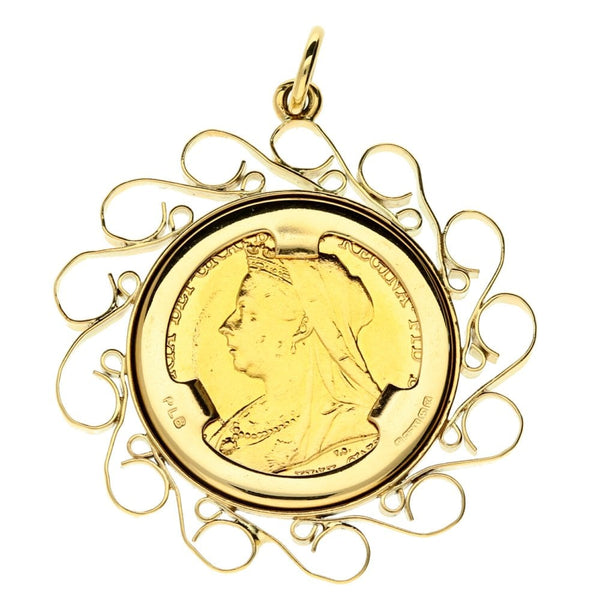1900 Gold Full-Sovereign Pendant - 12.3g