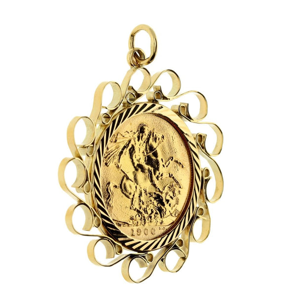 1900 Gold Full-Sovereign Pendant - 12.3g