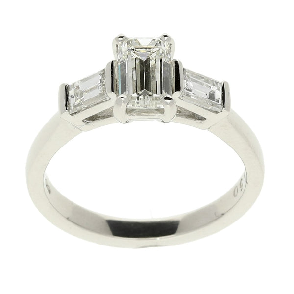 Ladies Platinum Diamond Engagement Ring - Size M - 1.42ct