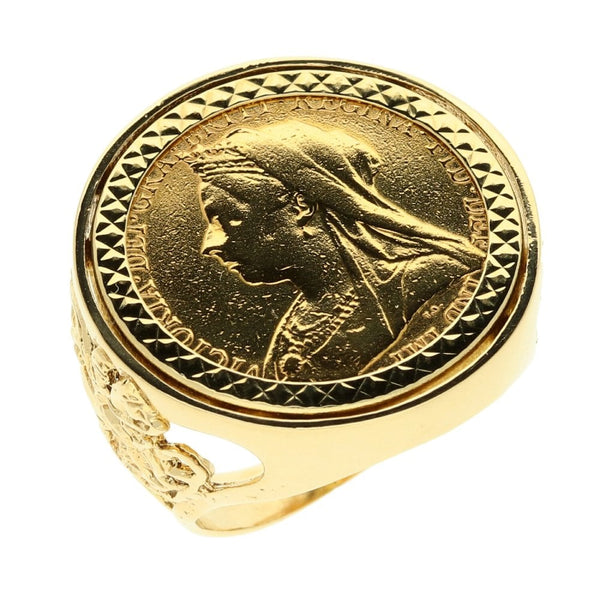 1900 Gold Full-Sovereign Ring - 14.6g