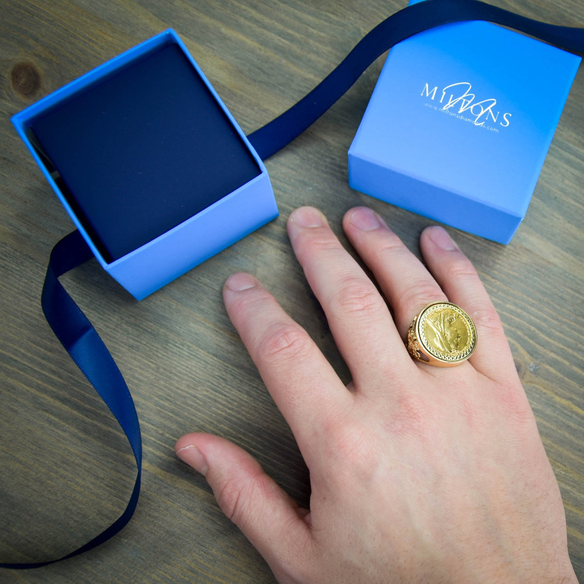 1900 Gold Full-Sovereign Ring - 14.6g