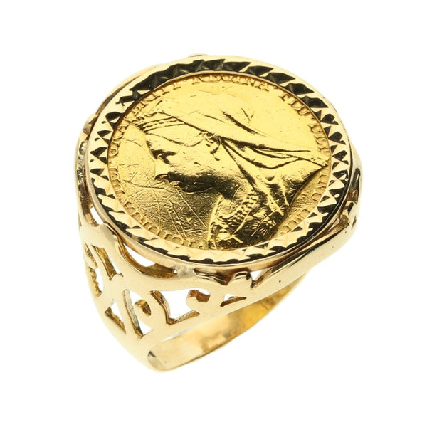 1899 Gold Full-Sovereign Ring - 13.4g