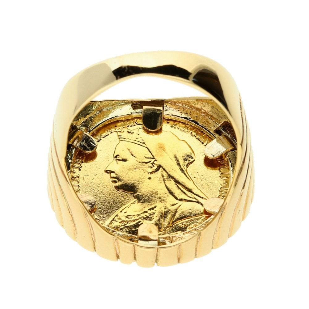 1893 Gold Full-Sovereign Ring - 15.5g