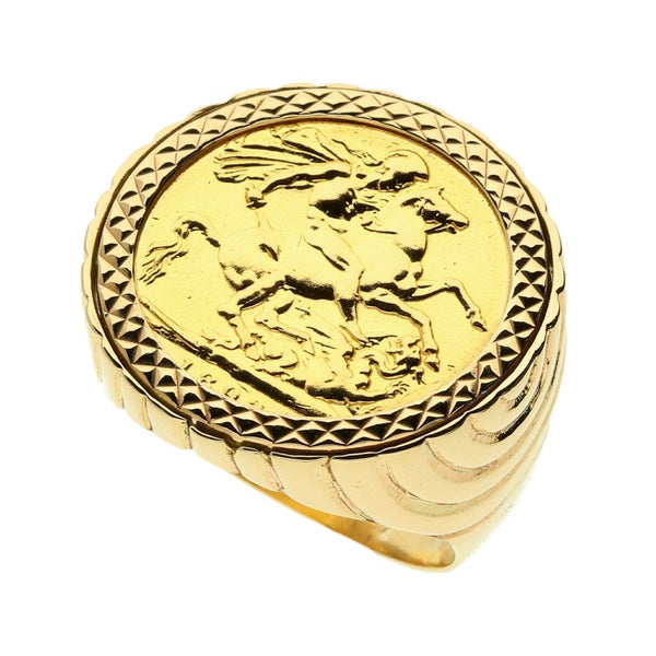 1893 Gold Full-Sovereign Ring - 15.5g