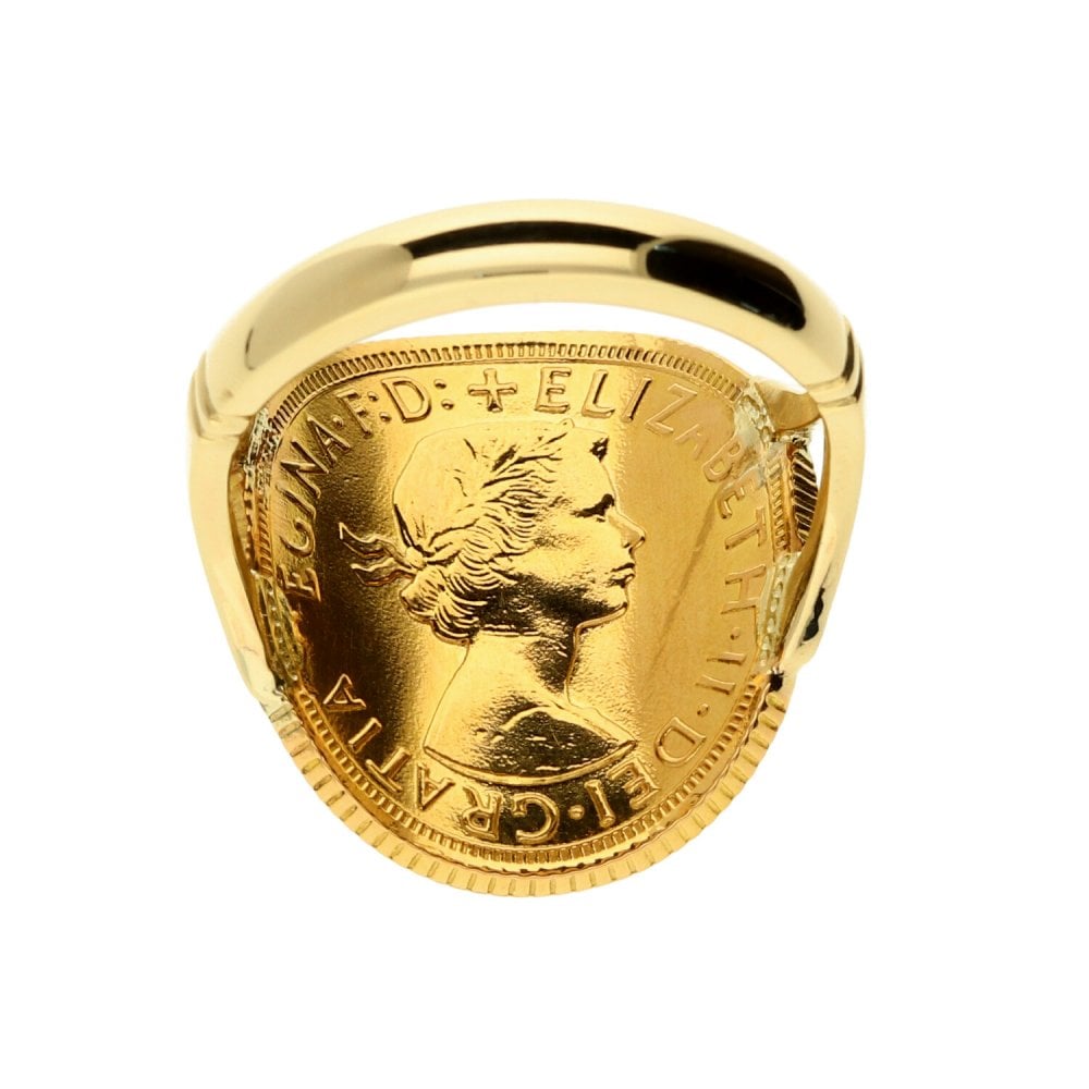 1965 Bent-Over Full Sovereign Ring - 10.2g