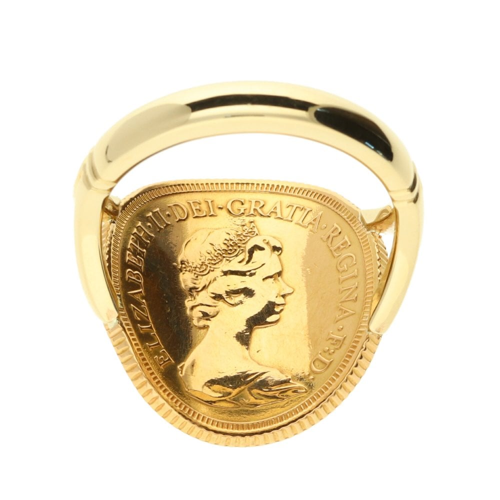 1978 Bent-Over Full Sovereign Ring - 11.3g