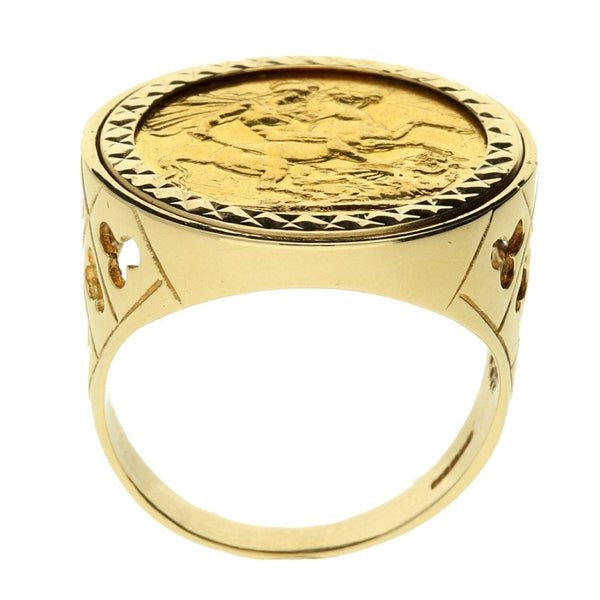 1897 Gold Full-Sovereign Ring - 14.3g