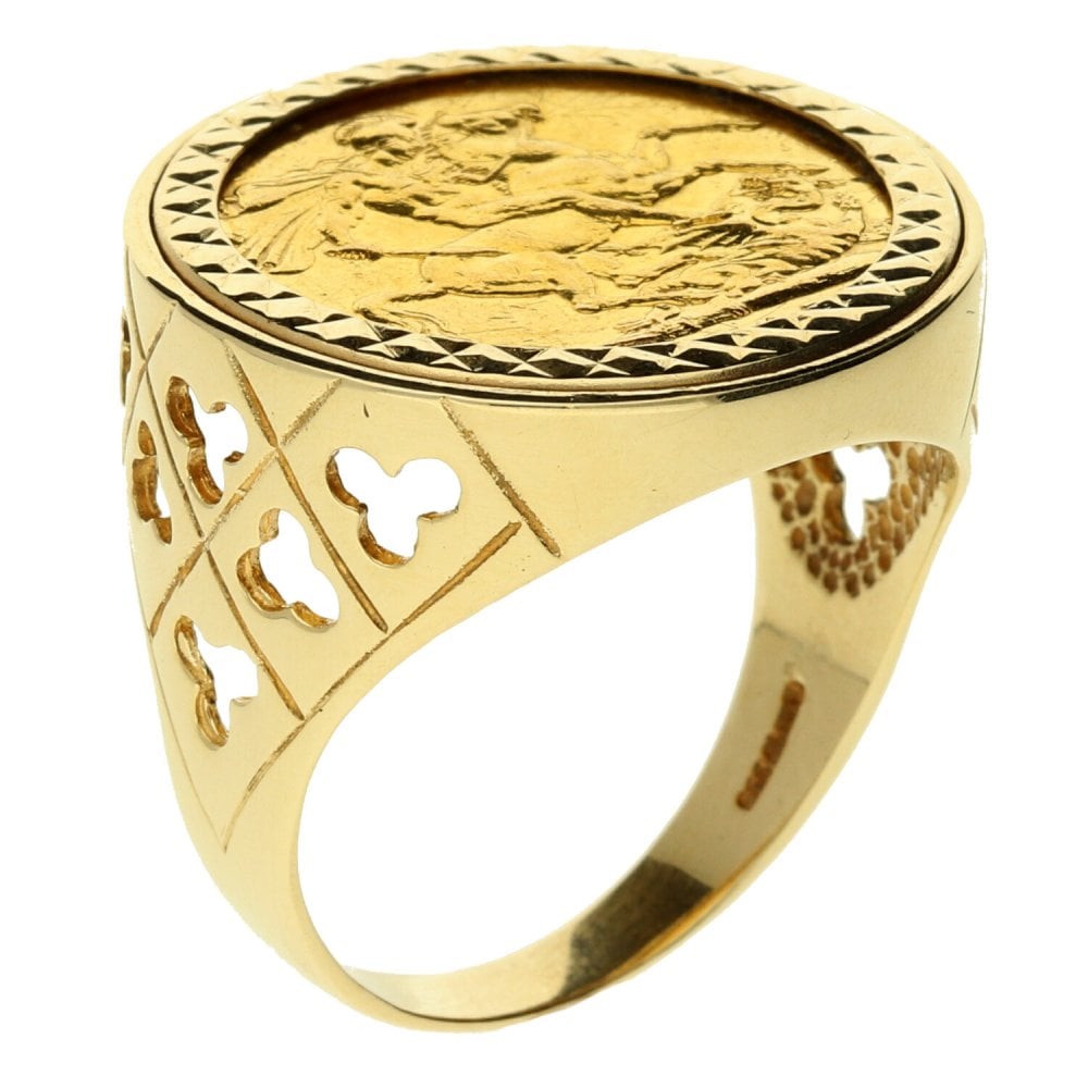 1897 Gold Full-Sovereign Ring - 14.3g
