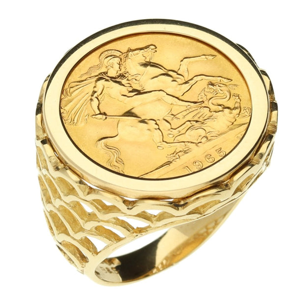 1965 Full-Sovereign Gold Ring - 14.5g