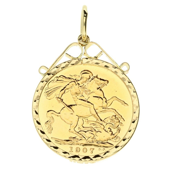 1907 Gold Full-Sovereign Pendant - 9.5g